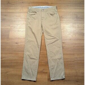 Peter Millar Sateen 5 Pocket Pants Men's Size 30x29 Beige Performance Stretch